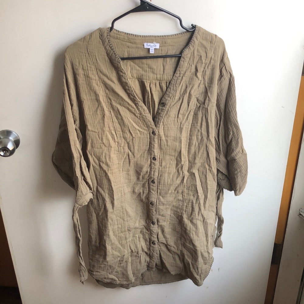 Splendid olive green tunic